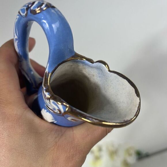 1965 Vintage Ceramic Pitcher 6.5in. - Picture 4 of 11